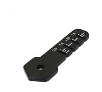 Herramienta ergonómica de medición de rotor para bicicletas, con escala de medición múltiple para sistemas de freno de disco de ciclismo, análisis, medidor de rotor de disco