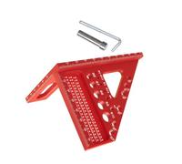 Herramienta ergonómica de regla triangular con marcado de medición y pin de posicionamiento para mejorar la precisión de la carpintería, regla triangular para herramienta de enseñanza