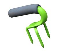 Herramienta ergonómica para aflojar el suelo, construcción de acero al manganeso, diseño de dientes simétricos, agarre antideslizante para jardinería en el patio, herramienta manual de cultivador de