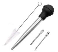 Herramienta esencial del Bbq del inyector de carne del acero inoxidable para cocinar sabroso pavo y más (B)