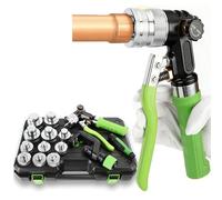 Herramienta expansora hidráulica de cobre con cortadores de tubos y cabezales para tuberías de 3/8 a 1-1/8 pulgadas, expansor manual de tubos para fontanería HVAC