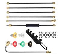 Herramienta extendida del lavado del coche de la barra con las bocas para la eficacia de la limpieza al aire libre