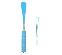 Herramienta extensible de metal para zapatos, longitud ajustable, 28-70 cm de largo, para ancianos, embarazo, cuerno ajustable, Blue, Talla única