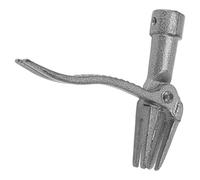 Herramienta extractor de malezas de hierro de pie de mango largo tubo de acero extraíble para jardinería, césped, patio, quitar raíz de diente de león