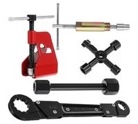 Herramienta extractor de manguito de compresión de llave de tubo de doble cabeza, kit de extracción de anillos de tubería CFRP para tareas de extractor de carcasas automotrices, accesorio de jardín