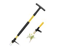 Herramienta extractora de acero inoxidable, herramienta de jardinería ergonómica de pie, herramienta de desmalezado con mango antideslizante, mango largo