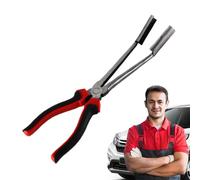 Herramienta extractora de bujías para automóviles: kit de enchufe magnético multifunción con mango ergonómico, extracción segura y engarzado de terminales | Herramienta de reparación mecánica para man