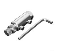 Herramienta extractora de roscas de grifo de acero al carbono para grifos rotos, kit de reparación de tuberías de agua con llave para necesidades de fontanería de baño y cocina (A)
