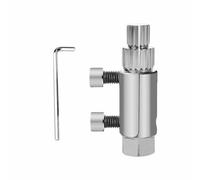 Herramienta extractora de tuberías rotas, removedor de roscas de grifo de metal con llaves, herramienta de extracción de tuberías rotas para reparación de fontanería de 1/2 a 1 pulgada, color plateado