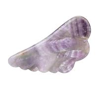 Herramienta facial Gua Sha, piedra de amatista Guasha Board Herramienta de masaje de raspado portátil para SPA Terapia de acupuntura Masaje Lifting facial