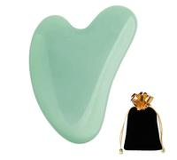 Herramienta facial Gua Sha, tablero de Guasha de piedra de jade natural para terapia de acupuntura SPA, tratamiento de punto de activación, herramienta de masaje de raspado Gua Sha