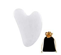 Herramienta facial Gua Sha, tablero de Guasha de piedra de jade natural para terapia de acupuntura SPA, tratamiento de punto de activación, herramienta de masaje de raspado Gua Sha