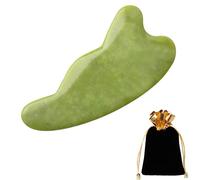 Herramienta facial Gua Sha, tablero de Guasha de piedra de jade natural para terapia de acupuntura SPA, tratamiento de punto de activación, herramienta de masaje de raspado Gua Sha