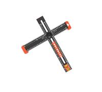 Herramienta flexible de posicionamiento de agujeros para un marcado eficiente en carpintería y construcción, múltiples funciones cuadradas