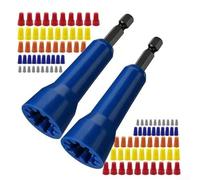 Herramienta giratoria de alambre compatible con taladro eléctrico con mango hexagonal para soportar una instalación más rápida de conectores de cable