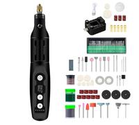 Herramienta giratoria de alta e 3,7 V 18000 rpm, 5 niveles de velocidad con juego completo de 166 piezas para aplicaciones artesanales, amoladora de velocidad variable