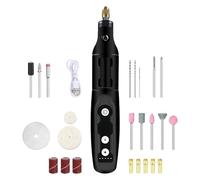 Herramienta giratoria inalámbrica funcional de 3,7 V 16000 rpm, juego de amoladora de 5 velocidades con 24 accesorios para manualidades y modelismo, diseño ergonómico