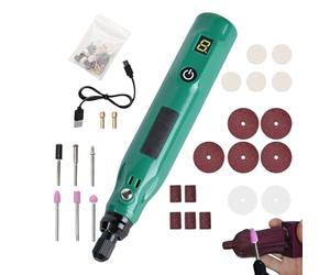 Herramienta giratoria inalámbrica: kit mini amolador con energía USB | Dispositivo compacto de mano con configuración de velocidad variable, compilación, uso versátil para cortar, lijarse, pul