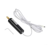 Herramienta giratoria inalámbrica recargable por USB para mini kit de taladro para manualidades de resina, joyería, carpintería, grabado, pulido, lijado, 12 cm, negro (A)