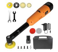Herramienta giratoria multifunción con 2 pilas de 90 °, mini amoladora inalámbrica, 5 velocidades, kit amoladora para grabar, arte y artesanía, lijadora, taladro, pulido, pulido y pequeños trabajos
