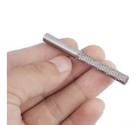 Herramienta giratoria para tallado de madera y plástico, lima giratoria de acero de alta velocidad de 6 mm para pulido de metales suaves, eliminación de óxido, con tung plateado (6 x 6 x 60 mm A)