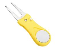 Herramienta Golf Divot y marcador de bolas: herramienta de reparación de golf plegable portátil |. Accesorio de golf multifuncional con botón emergente, 8 colores para elegir |