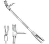 Herramienta Halligan Bar, Extractor De Clavos De Acero Forjado De Alta Resistencia Con Cabeza De Hacha 3 En 1 Y Horquilla De Punta - Palanca De Demolición Multifuncional 61CM