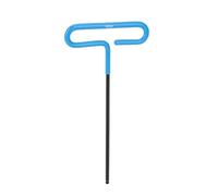 Herramienta hexagonal de aleación de aluminio de 4 mm con mango en T con agarre azul antideslizante para reparaciones industriales y domésticas, herramienta Allen en forma de T