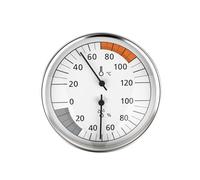 Herramienta higrómetro de temperatura de sauna a prueba de óxido con lente de vidrio transparente resistente a la corrosión, monitor de habitación, no detector eléctrico de humedad para sauna