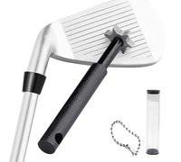 Herramienta Histar afiladora y limpiadora de surcos del palo de golf con 6 cabezales, productos especializados de golf, negro