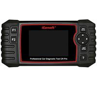 Herramienta iCarsoft CR Pro Profesional para diagnóstico de Coche por escáner, multisistema y multimarca, con comprobador batería, Lectura borrado del Motor, transmisión, airbag códigos Problemas ABS