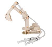 Herramienta interactiva de aprendizaje STEM, montaje de tecnología hidráulica, modelo de madera, herramienta de educación temprana para principios de física, proyecto de construcción STEM para niños