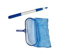 Herramienta limpiadora de piscinas de malla profunda con agarre ergonómico Red de limpieza desmontable Skimmer para piscinas para uso doméstico Skimmer de malla Herramienta de eliminación eficiente