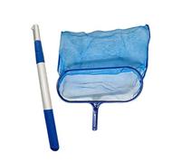 Herramienta limpiadora de piscinas de malla profunda con agarre ergonómico Red de limpieza desmontable Skimmer para piscinas para uso doméstico Skimmer de malla Herramienta de eliminación eficiente