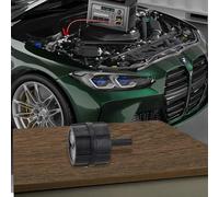 Herramienta limpiadora de terminales de batería de coche, cepillo eléctrico 4 en 1 para limpieza posterior, limpiador de metal de acero inoxidable con mango ABS, óxido (negro (YC-523 BT11))