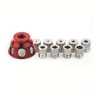 Herramienta localizadora de perforación vertical para carpintería con manguito de taladro alto, posicionador de agujeros autocentrante para aplicación precisa de plantilla de clavija (B)