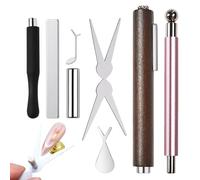 Herramienta magnética para uñas francesa, set de arte de manicura de gel, imán de uñas para niñas, estudio de salón de belleza en casa, uso en interiores y exteriores