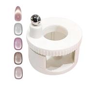 Herramienta Magnética para Uñas, Giratorio 360° con Perlas de Vidrio para Arte de Manicura, Imán Fuerte para Uñas, Para Uso en Salón, Estudio de Arte, Práctica, Principiantes, Mujeres, Niñas,