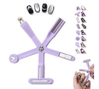 Herramienta magnética para uñas, imán de ojo de gato 8 en 1, portátil, fácil de deslizar, transformar, herramienta magnética multifuncional para arte de uñas para salón y hogar, diseños de manicura de