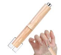 Herramienta magnética para uñas, mango de madera, imán de gel para uñas, magnético multifuncional, bolígrafo cilíndrico desmontable, dispositivo hecho a mano para principiantes y profesionales