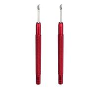 Herramienta Manual de Guardia, Kit de reparación de Elevador de Mano Profesional de 2 Piezas | Herramienta de reparación de Reloj portátil para Quitar y reemplazar Las Manos de Relojes, Rojo,