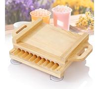 Herramienta manual de perlas, máquina para hacer bolas de tapioca comercial para el hogar, deflector deslizante antivibración, 3 tamaños de diámetro, para bricolaje, leche, té, postre, tienda, cocina