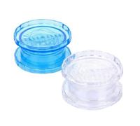 Herramienta Manual Transparente for Picar Ajo Y Jengibre, Trituradora Y Molinillo De Ajo Compacto Transparente for Jengibre, Hierbas, Cebolla Y Nueces(White+Blue)