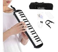 Herramienta Melódica - Armonium Para Teclado Estilo Piano De 32/37 Teclas | Herramienta De Viento Portátil Con De Tubo De Boquilla | Profesional Para Principiantes Para Niños Adultos S