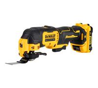 DeWalt DCS353D2-QW, Multiherramienta oscilante, Sin escobillas, Adaptador Multifit, Luz LED, Juego de 29 accesorios, 2 baterías, cargador y Maletín TSTAK