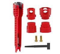 Herramienta multifuncional de instalación de grifo de fregadero, extractor resistente que ahorra trabajo, llave de trinquete instaladora de herramientas de llave, para familiares, amigos, inodoro