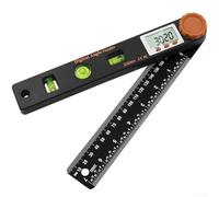 Herramienta multifuncional de medición de ángulo, transportador digital, detector cuadrado para proyectos de carpintería, rango 0-360, tamaño de 230 mm