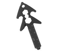 Herramienta Multiusos de Bolsillo | 8 en 1 Destornillador Regla Llave Multifunción | Accesorio Manual Portátil Robusto para Acampada Senderismo Supervivencia al Aire Libre