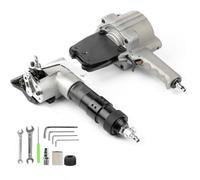 Herramienta neumática de acero para flejado, tensor, cortador sellador, para cinturón de metal de 1,9 cm, 2,5 cm, 3,2 cm de ancho, embalaje portátil