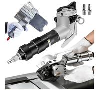 Herramienta neumática de acero para flejado, tensor resistente y sellador de corte para bandas de metal y correa de plástico